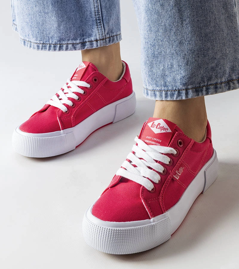 Růžové tenisky Lee Cooper LCW-20-31-026