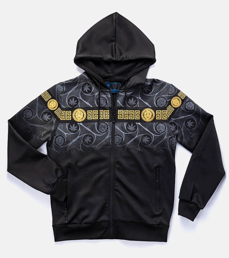 Černá pánská mikina Guillaume s potiskem