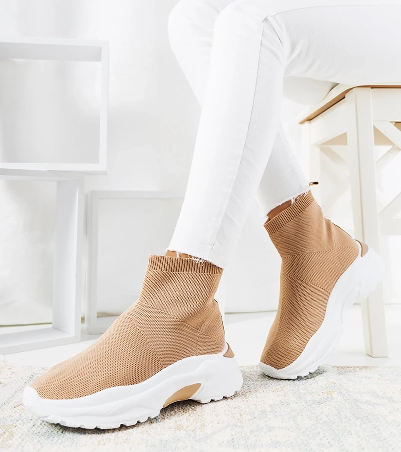 Hnědé vysoké tenisky Melissa