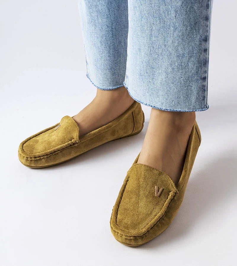 Zelené mokasíny z eco semišu Beltsville