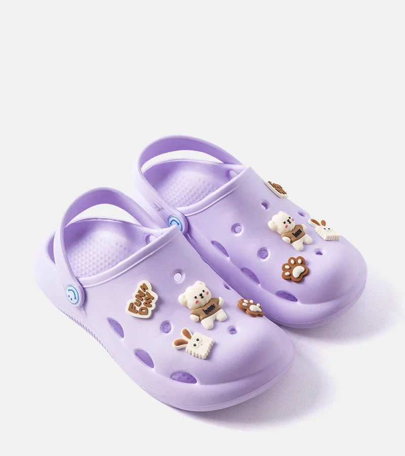 Fialové žabky se zakrytým nosem od Daviau