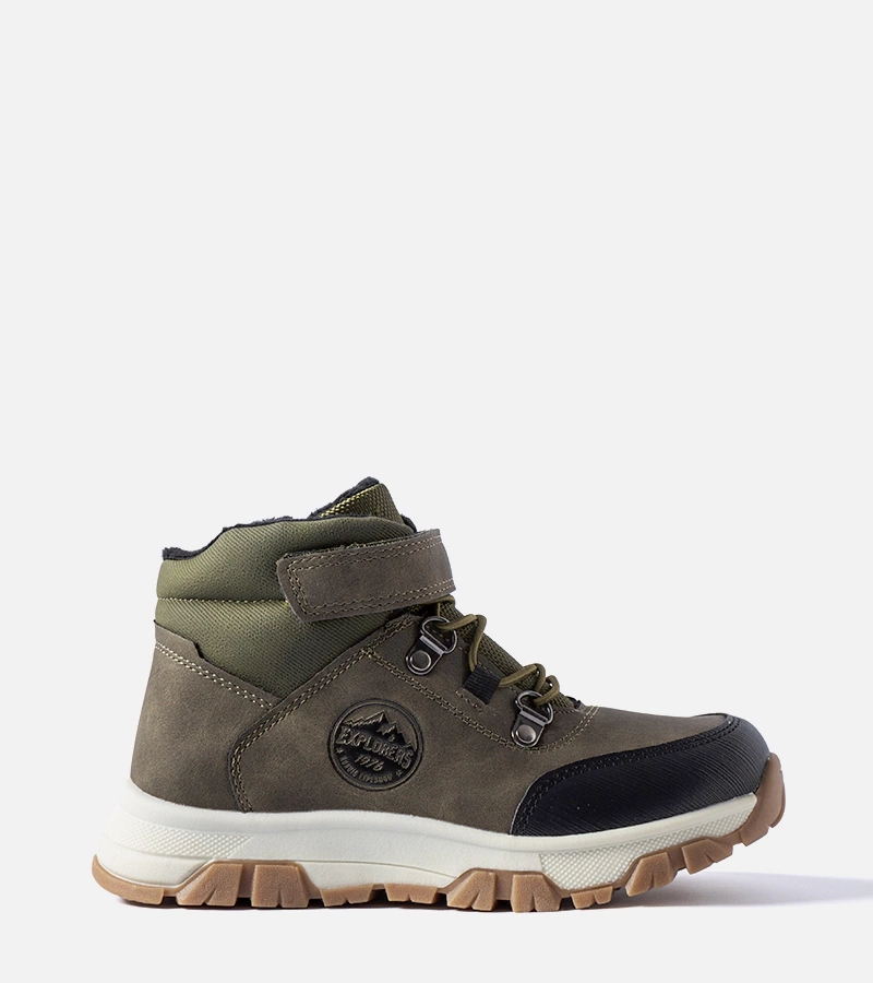 Zelené dětské zateplené trapery Tolomeo