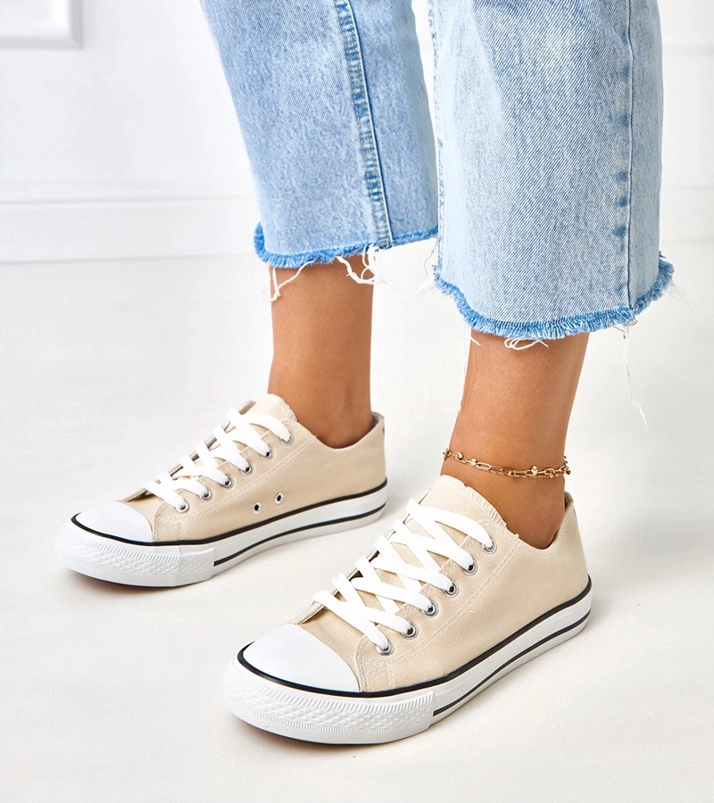 Béžové klasické dámské tenisky Zurhat