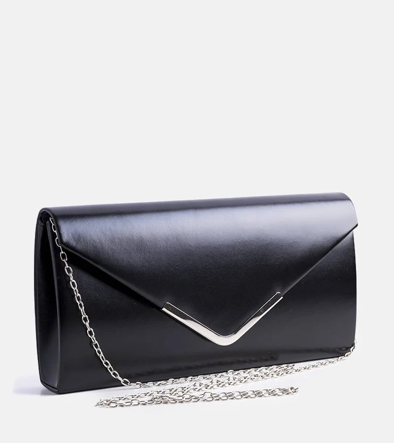 Černá obálková kabelka Arias