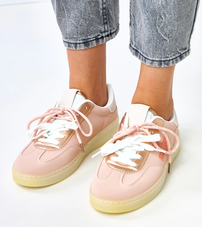 Růžové tenisky na platformě Eriksen