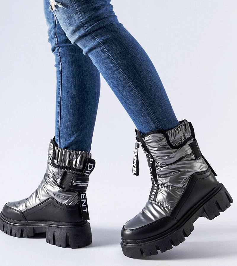 Černě grafitem podšitá zimní obuv Moorhead