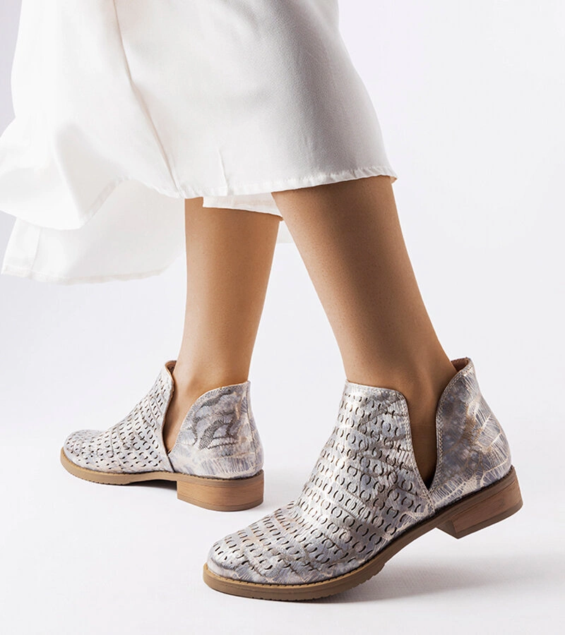 Kovové ažurové boty Giuseppina