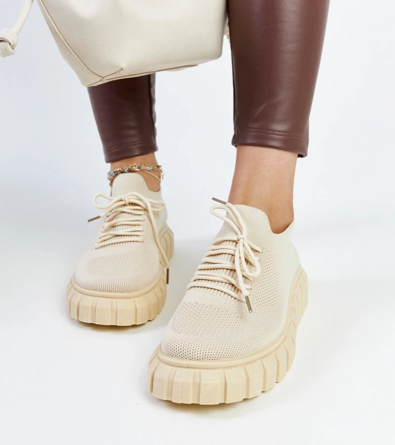 Světle béžové sportovní tenisky Jitka