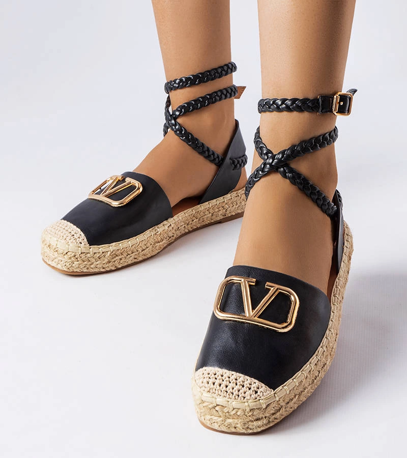 Černé vázané espadrilky Rodič