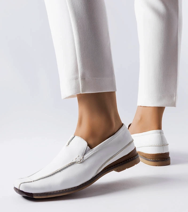 Béžové mokasíny s koženou stélkou Charrette