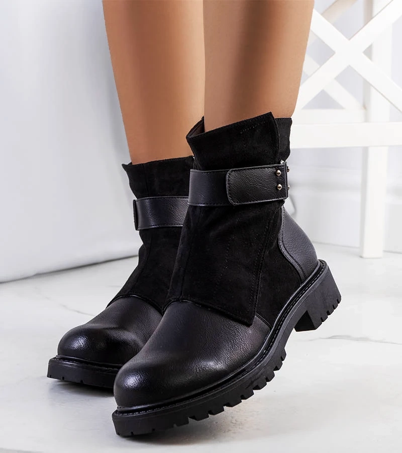 Černá boty s popruhem Kevin