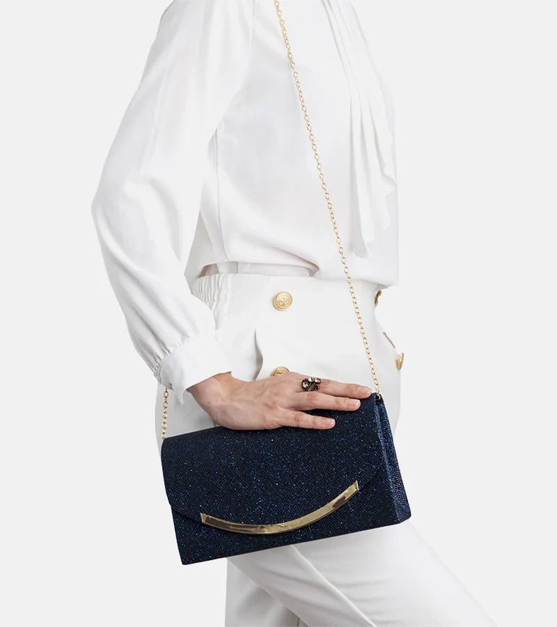 Tmavě modrá obálková taška Recife