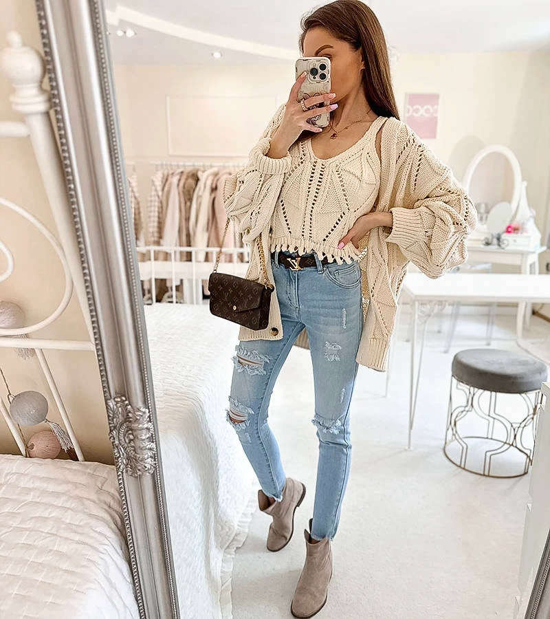 Světle modré odřené džíny od Dastous