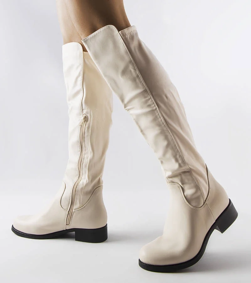 Béžové boty z ekokůže od Muijsi