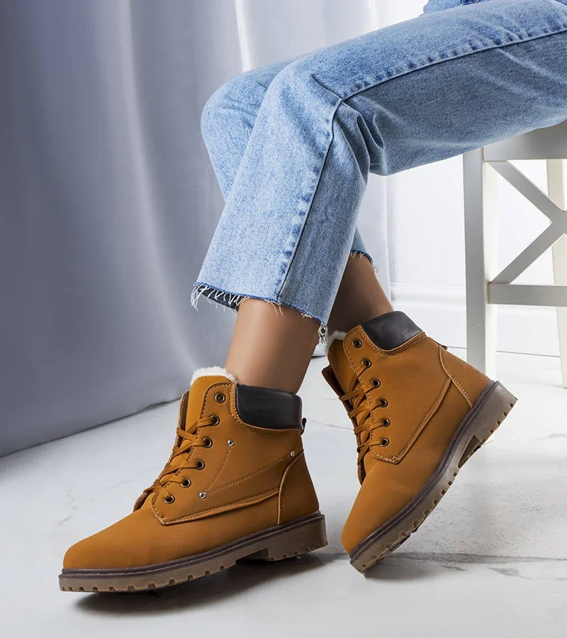 Hnědé dámské trappery Broga