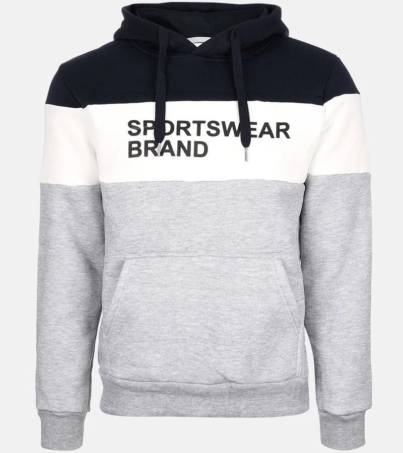 Pánská tmavě šedá mikina Guerin s kapucí