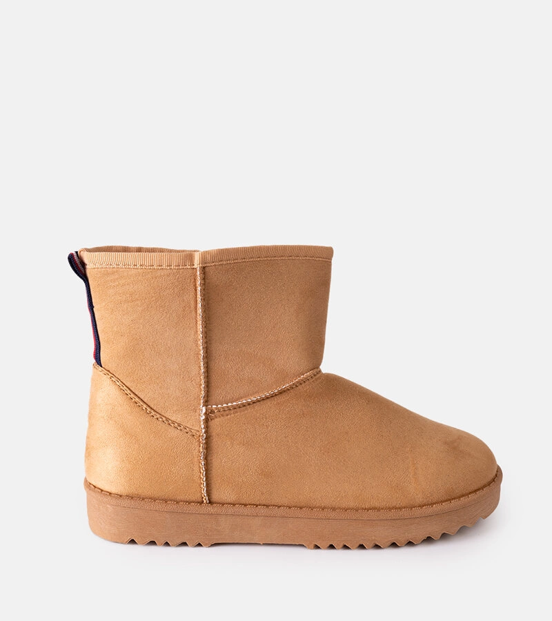 Bežové sněhule s plochou podrážkou Emmie