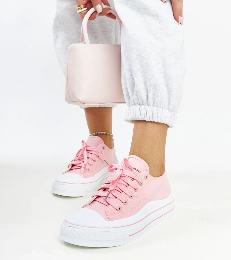 Růžové tenisky na platformě Anbarin