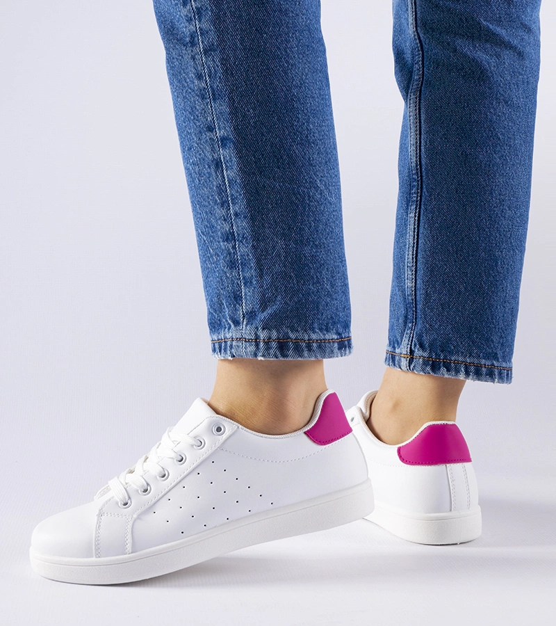 Bílo-růžové tenisky Bourassa