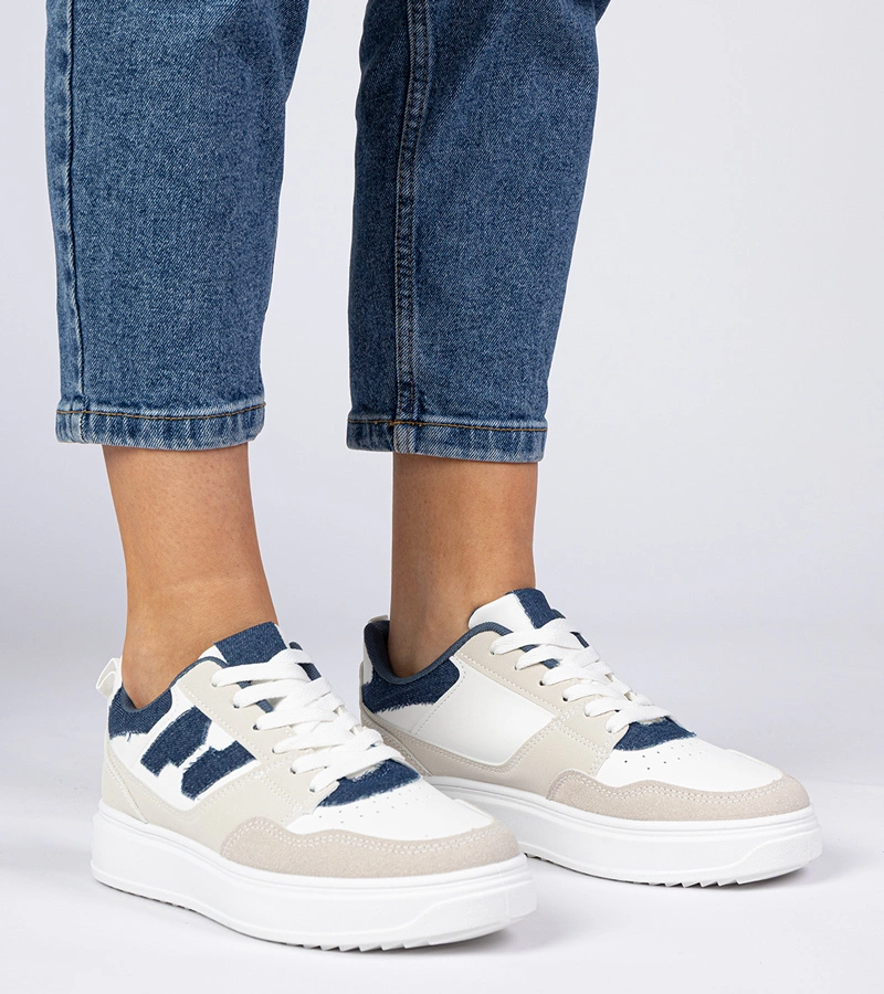 Bílo-modré tenisky dámské Lavria