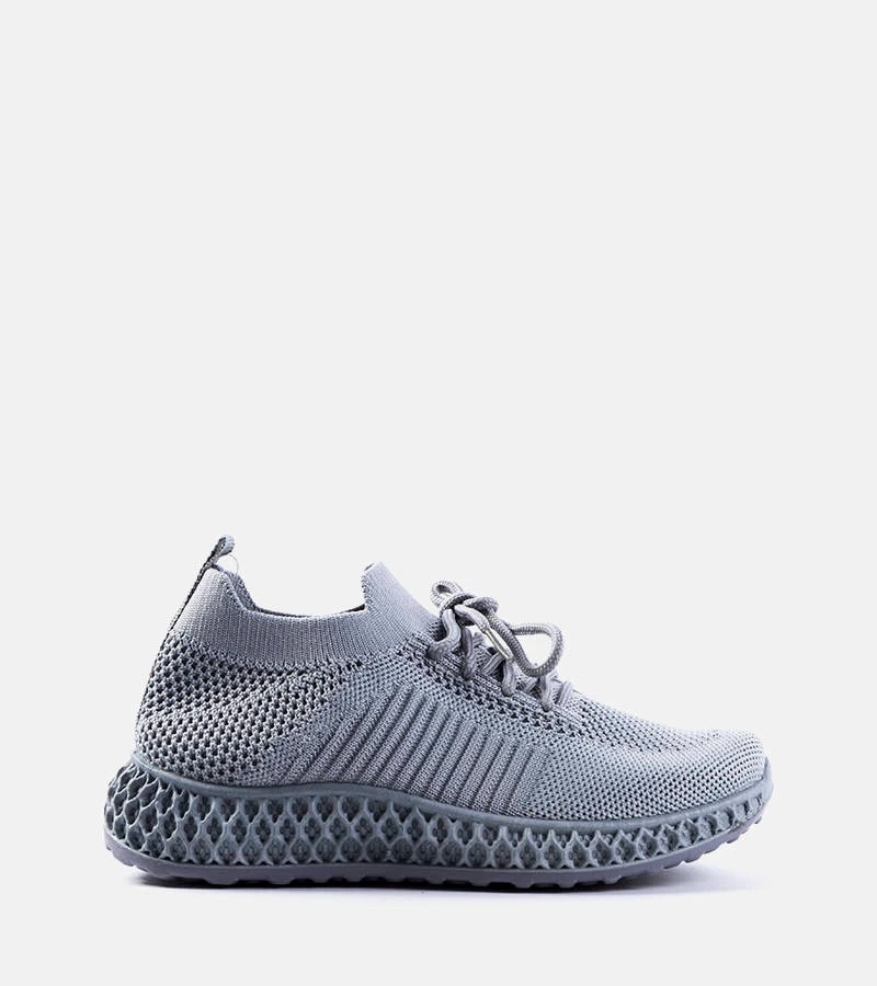 Šedé dětské tenisky Huntz