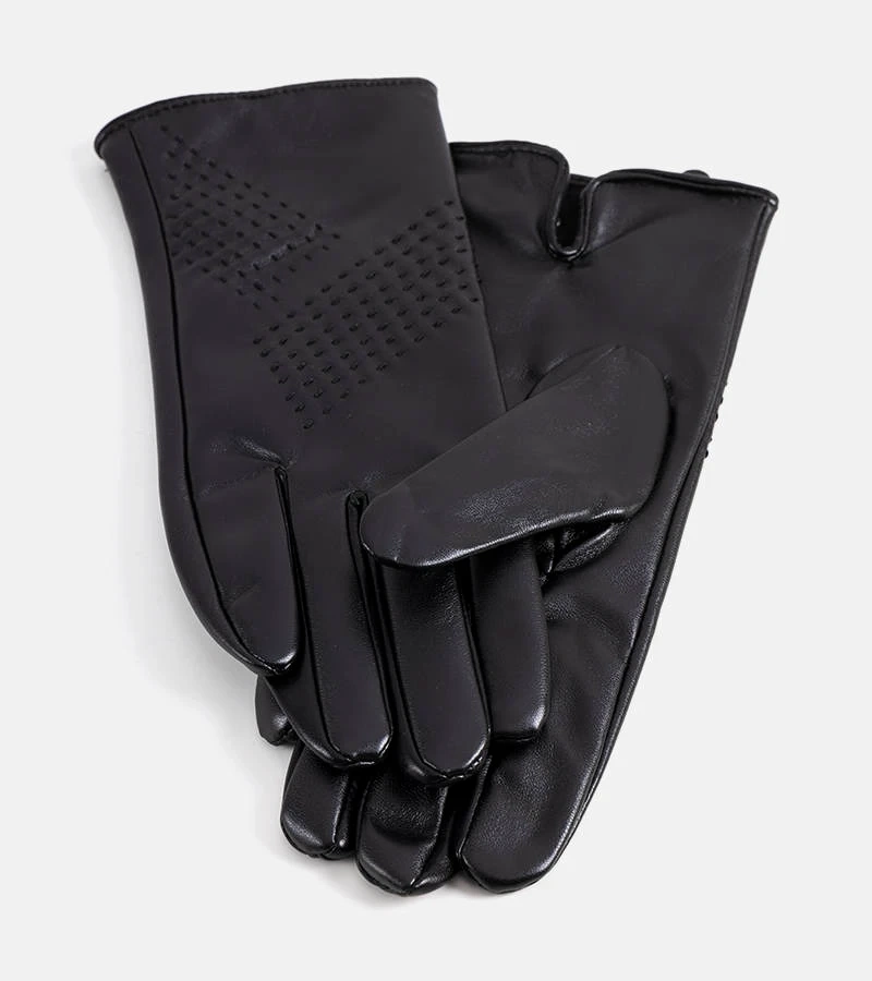 Černé zateplené rukavice Racca