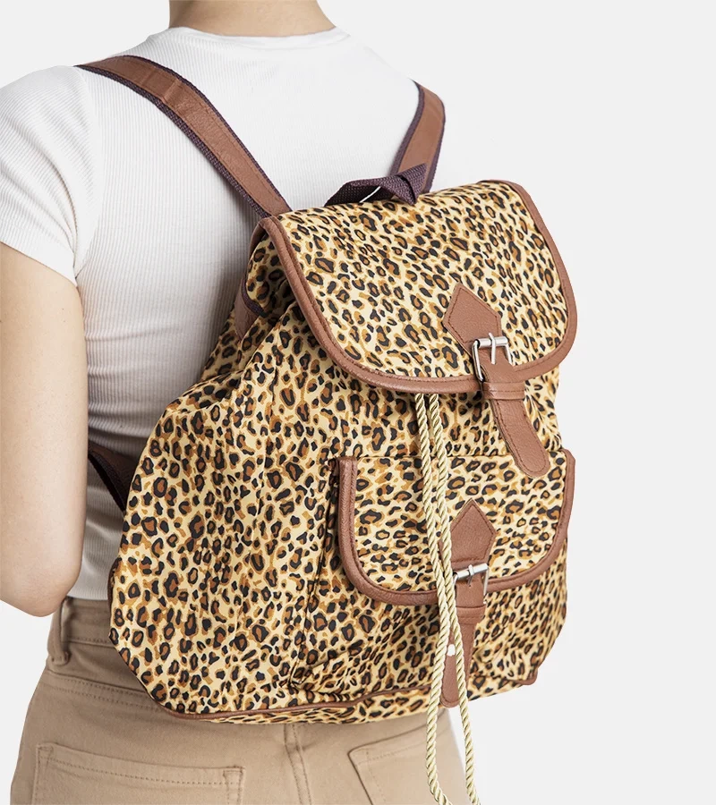 Béžový maskáčový batoh Leonaa