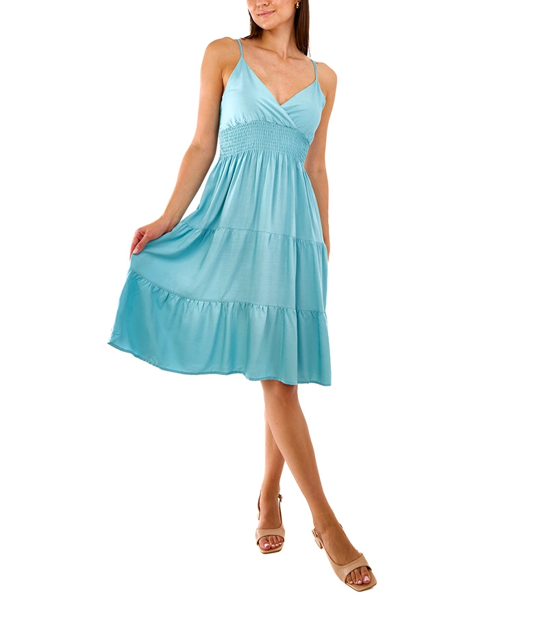 Modré rozevláté šaty Fiorentini