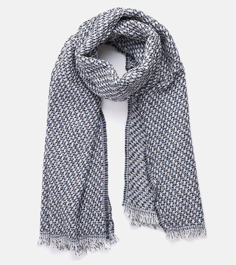 Modrobílá šála Aria