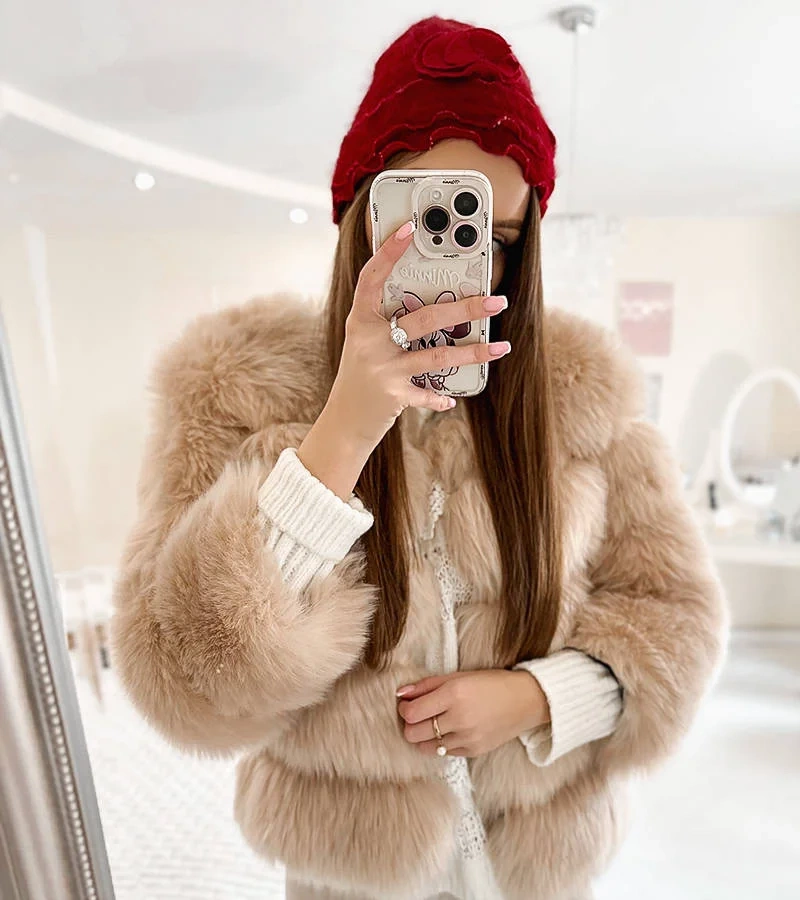 Červený klobouk s volánky Zion