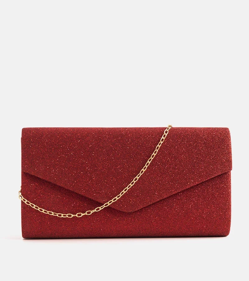 Červená obálková taška Carneir