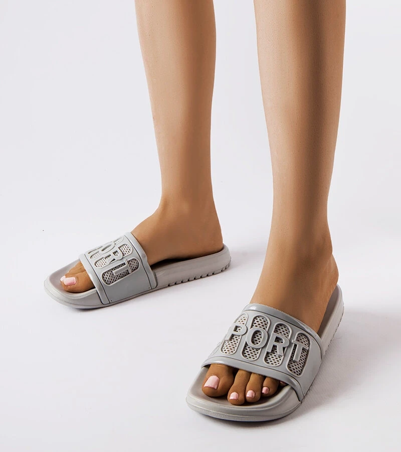 Šedé gumové žabky Moiariello