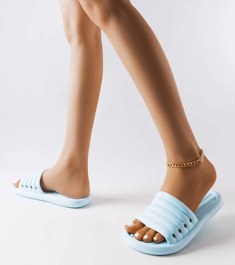 Modré gumové žabky Koehler