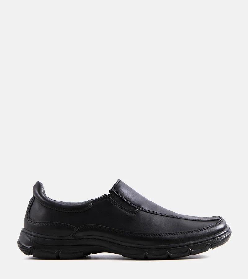Pánské černé polobotky Kalin slip-on