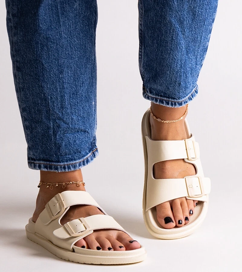 Bežové pantofle Big Star NN274A752