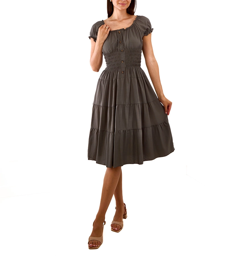 Zelené šaty s rýhami Balita