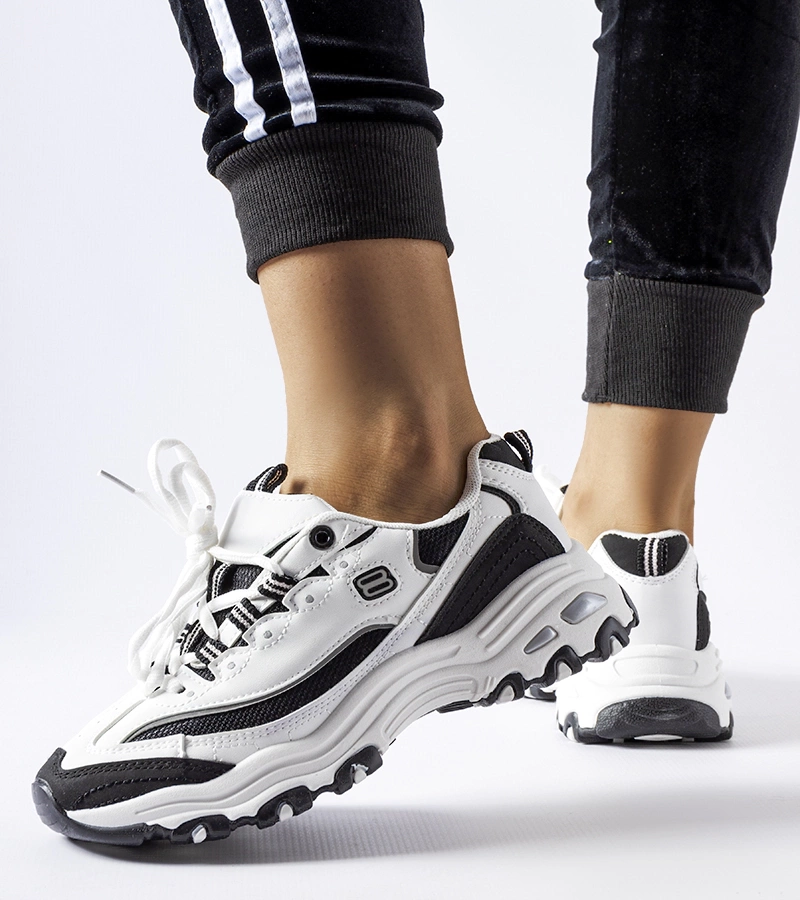 Bílo-černé sportovní tenisky Kouri