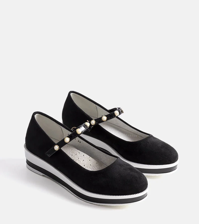 Černé dětské baleríny Renate