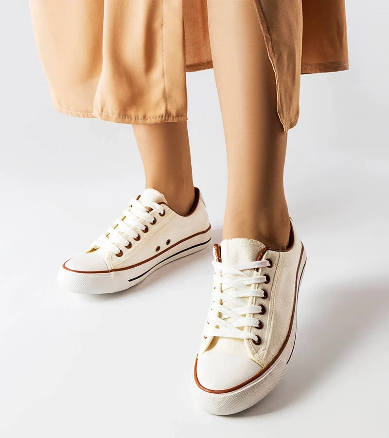 Bílé látkové tenisky Mascherone