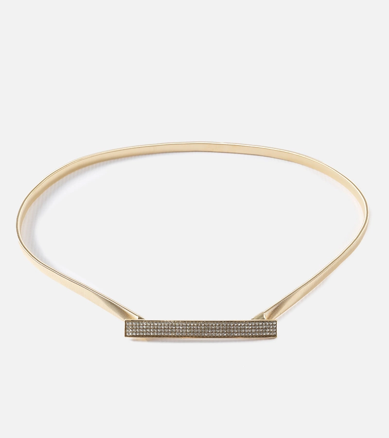 Zlatý elastický pásek s cyrkony Bartolo