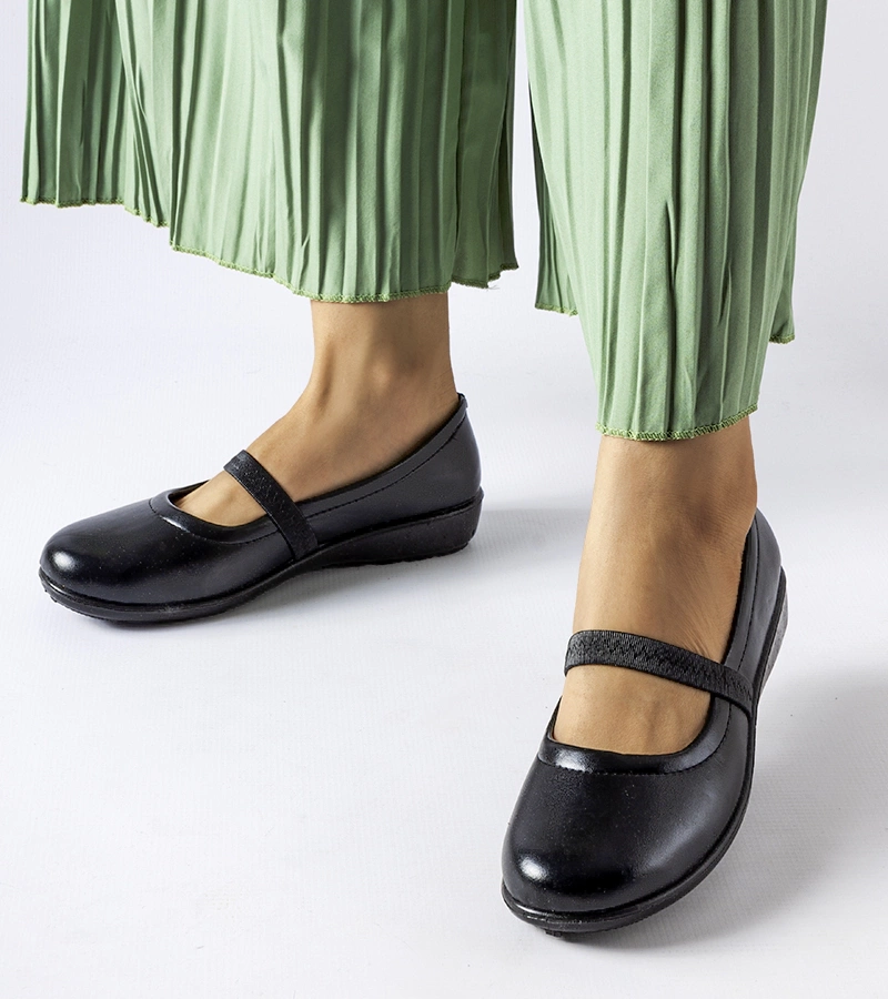 Černé baleríny na gumičku Oakland