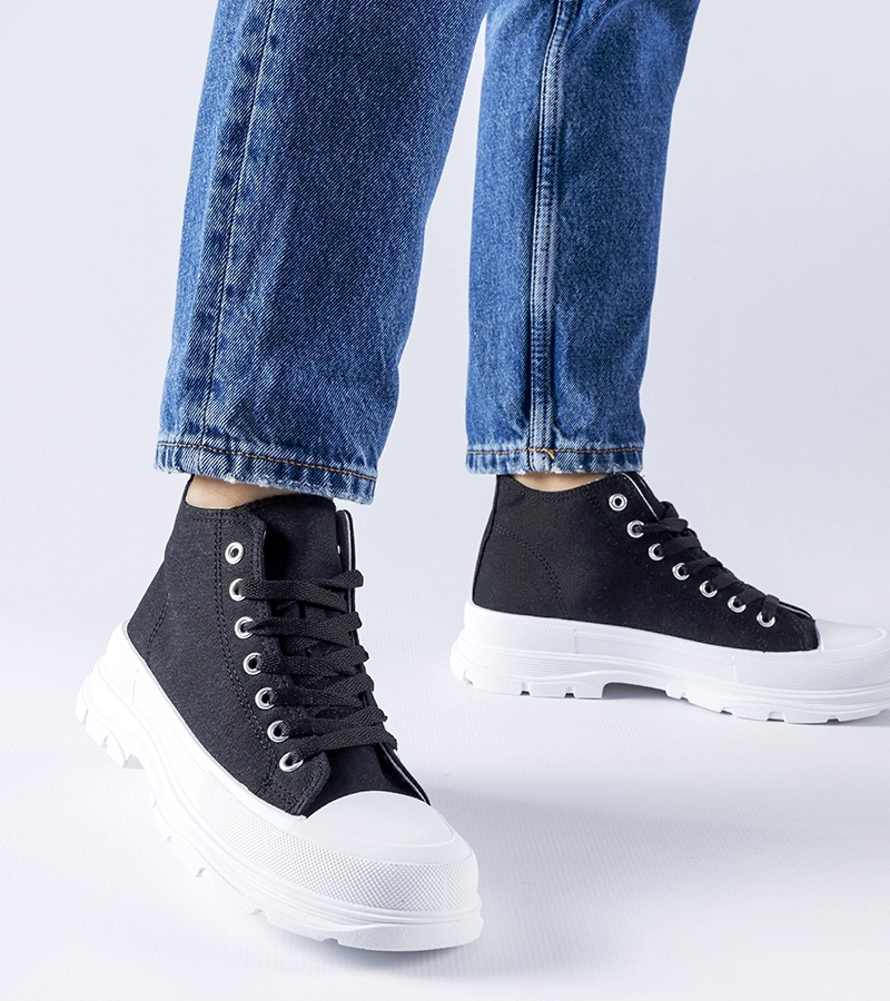 Černé vysoké tenisky Herndon