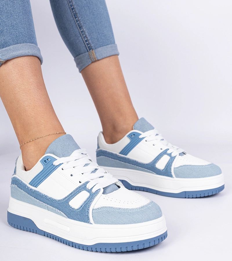 Modré dámské sportovní tenisky Pretta