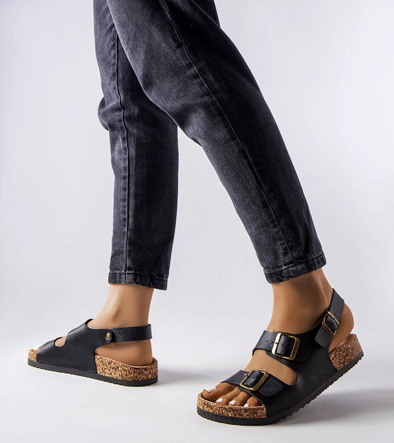 Černé sandály Lee Cooper LCW-22-35-1163L