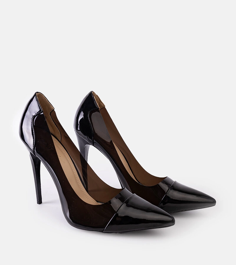 Cerné lodičky na jehlovém podpatku New Love