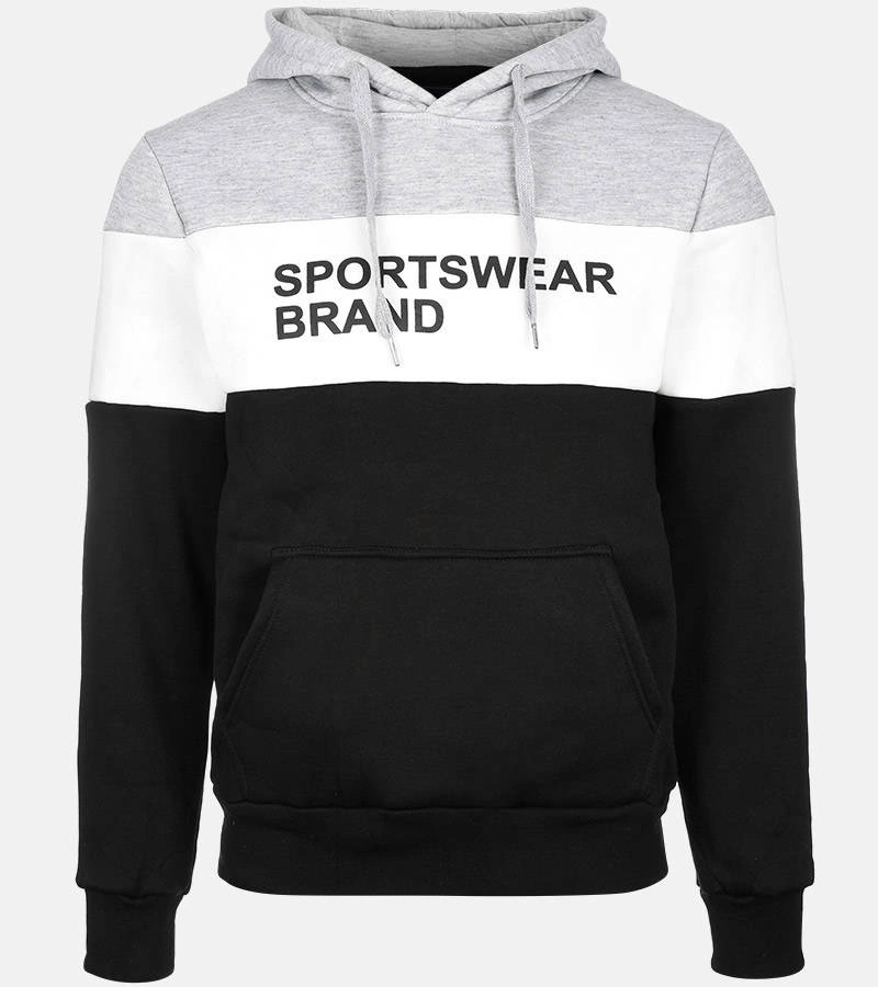 Pánská tmavě šedá mikina Guerin s kapucí