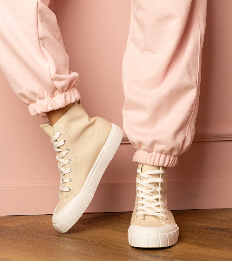 Béžové kotníkové tenisky Citta