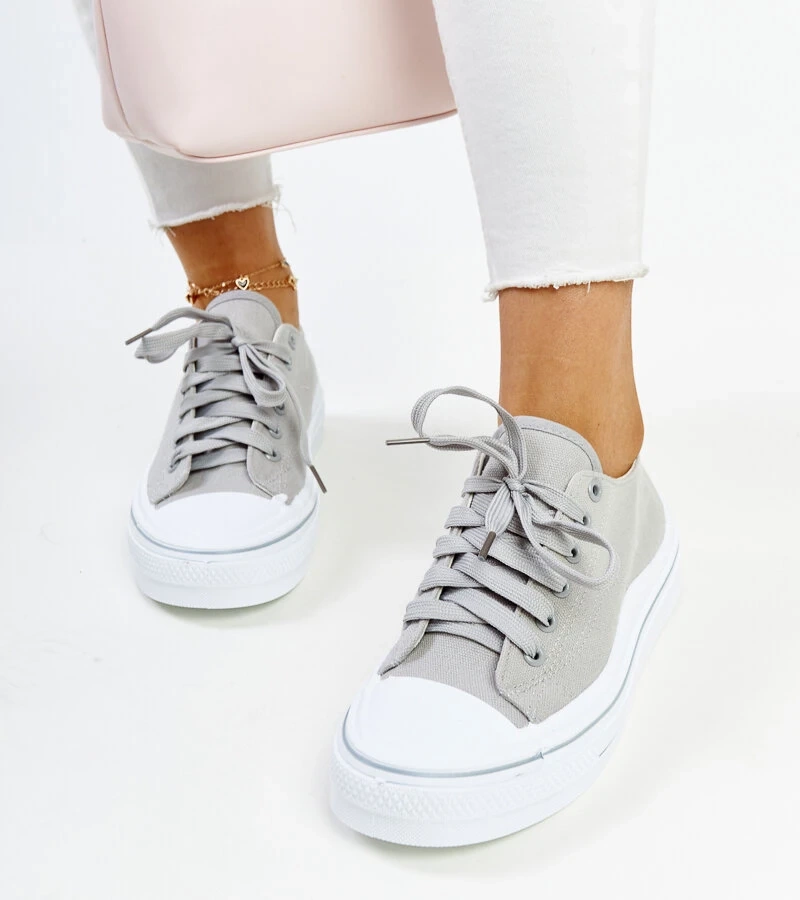 Šedé tenisky na platformě Anbarin