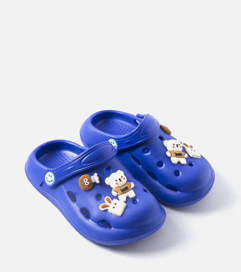 Modré žabky se zakrytým nosem Vette