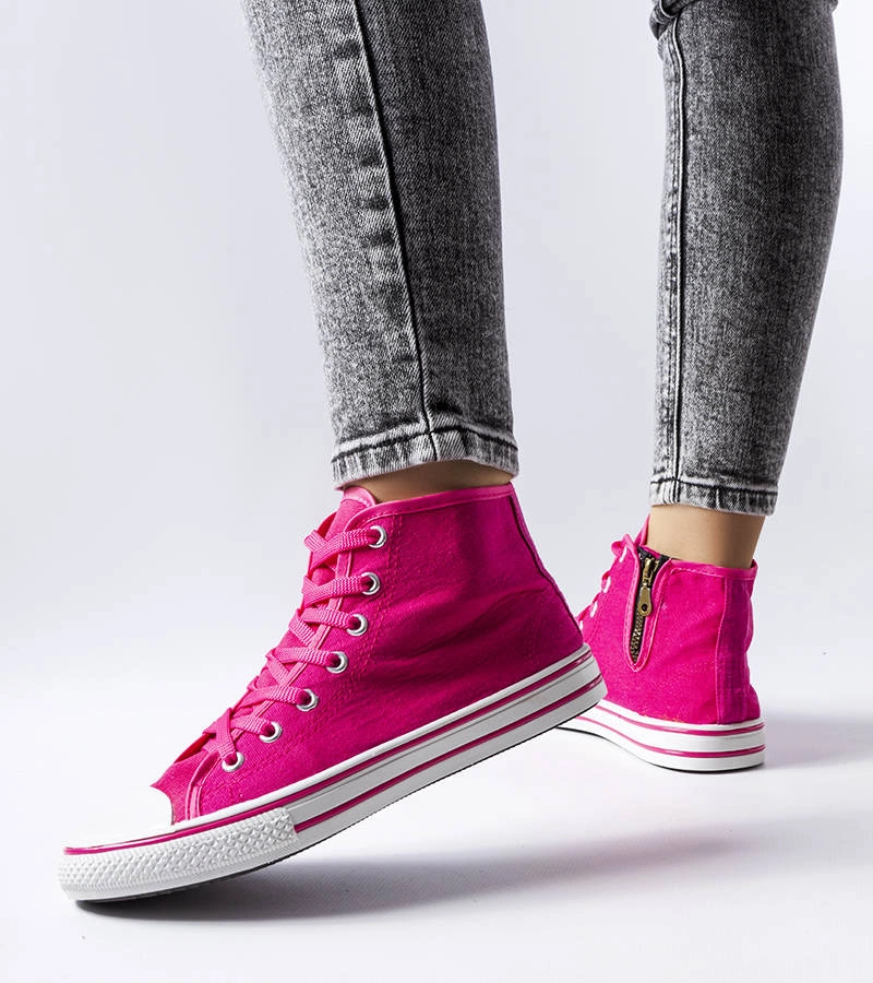 Růžové kotníkové tenisky Alaine